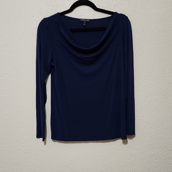 Eileen Fisher Tops - Eileen Fisher Blue Fitted Long Sleeve Tee